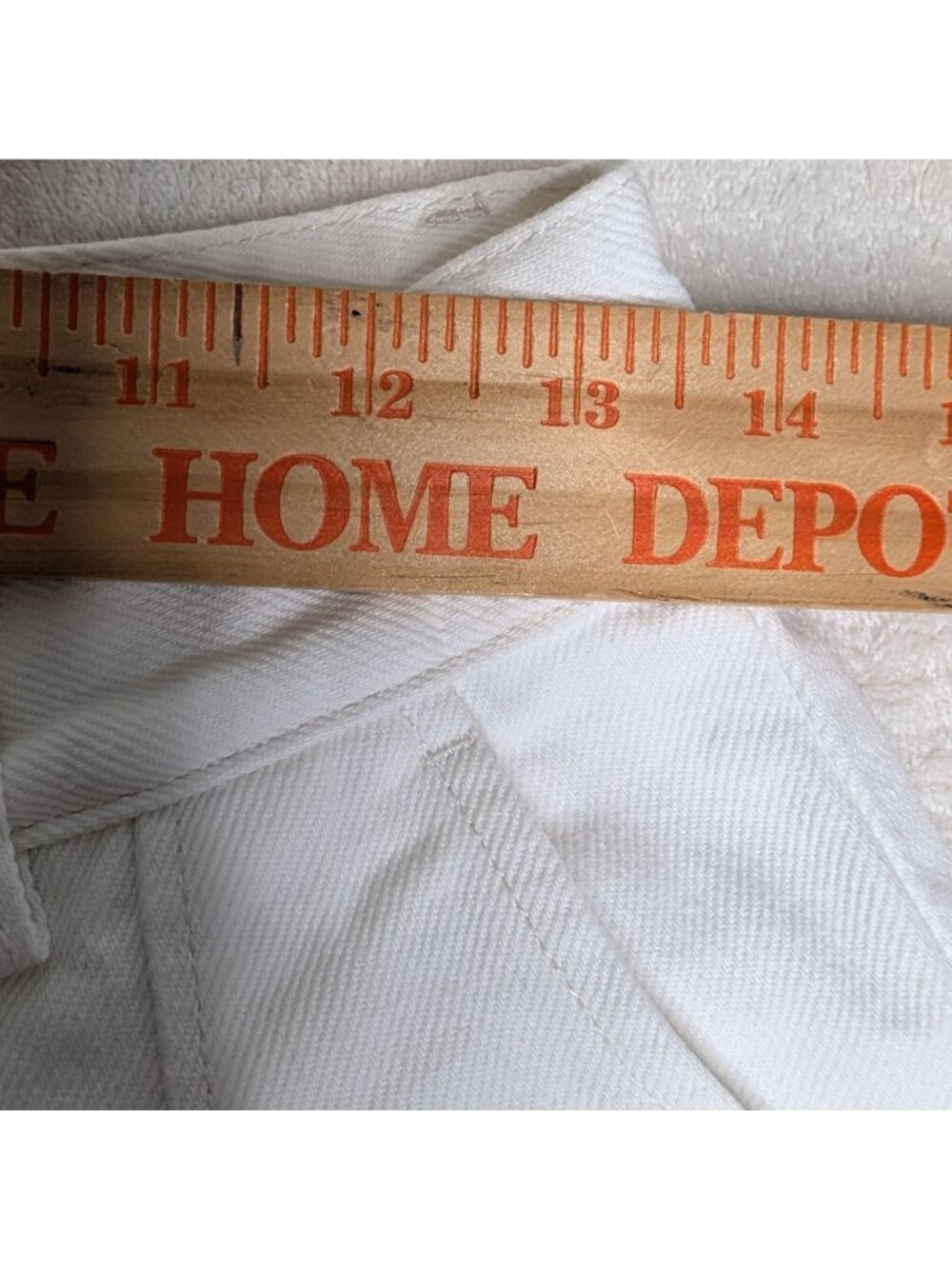 The Frankie Shop Xavier Pleated White Denim High-Rise Shorts Size M - Picture 6 of 12